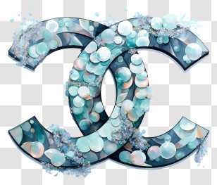 Chanel Logo - Blue Bubble Brand Logo Transparent PNG