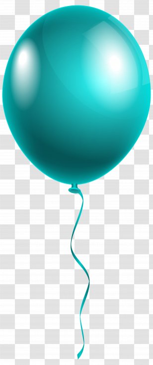 Balloon Sphere Font - Product Design - Single Modern Blue Clipart Image Transparent PNG