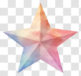 Star - Colorful Gradient Star Illustration Transparent PNG