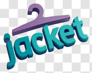 Jacket Logo - Jacket Hanger 3D Text Logo Transparent PNG