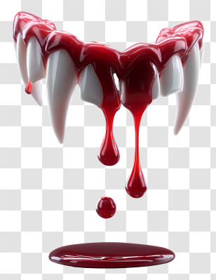 Vampire Fangs - Dripping Vampire Fangs Transparent PNG