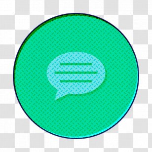 Bubble Icon Chat Comment - Symbol Aqua Transparent PNG