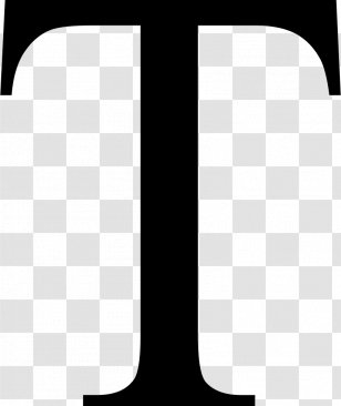 Tau Greek Alphabet Letter Case - Wikimedia Commons - Roman Transparent PNG