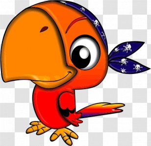 Clip Art Parrot Bird Animal Child - Wing - Pirate Transparent PNG