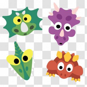 Dinosaur Masks Triceratops King - Coloring Book Transparent PNG