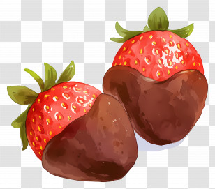 Chocolate Strawberries - Chocolate Dipped Strawberries Transparent PNG