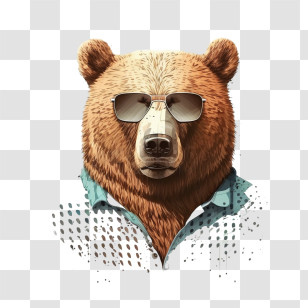 Cool Bear
 - Cool Bear With Sunglasses And Shirt Transparent PNG