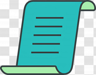 Receipt - Illustration Of Rolled Paper Sheet Transparent PNG