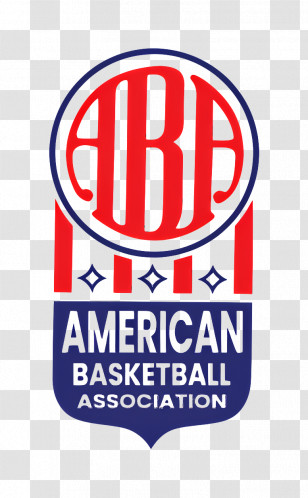 Aba Logo - American Basketball Association Logo Transparent PNG