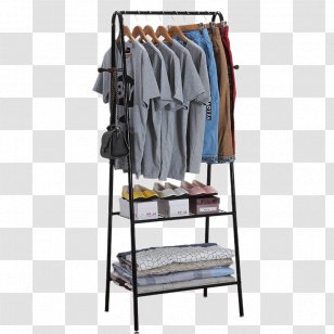 Clothes Hanger Cloakroom Wardrobe Bedroom Clothing - Furniture - Indoor Floor Balcony Rods Transparent PNG