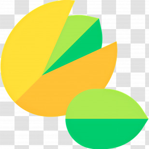 Pistachios - Colorful Pie Chart For Data Analysis Transparent PNG