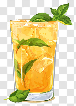 Aam Panna - Refreshing Glass Of Iced Tea Transparent PNG