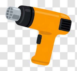 Icon - Yellow Heat Gun For Industrial Use Transparent PNG