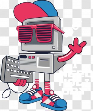 T-shirt Robot Clip Art - Artificial Intelligence - Vector Cartoon Prints Transparent PNG