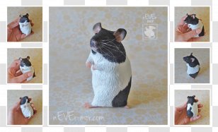 Rodent Hamster Art Sculpture Polymer Clay - Fauna Transparent PNG
