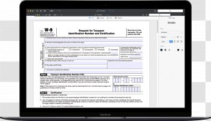 Form W-9 Information 1099-MISC Contractor - Comparison Of E Book Readers - Expert Transparent PNG