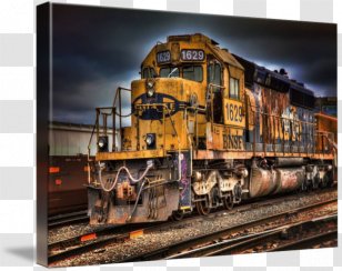 Saginaw Train Railroad Car Rail Transport Track - Locomotive Transparent PNG