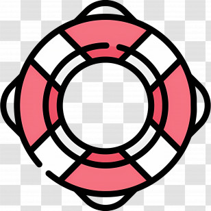 Lifebuoy - Lifebuoy Icon In Red And White Transparent PNG