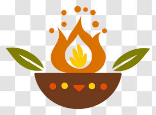 Lohri - Symbolic Fire In A Bowl Transparent PNG