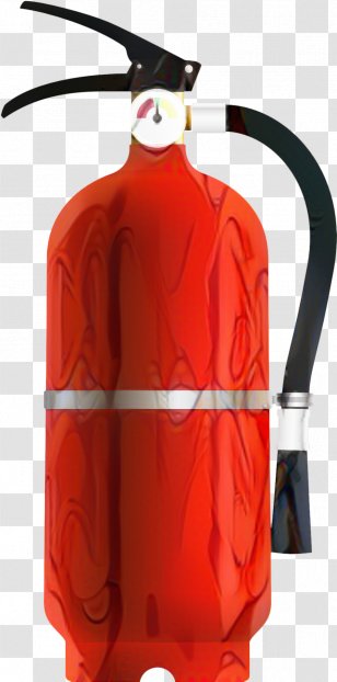 Firefighter Cartoon - Water Bottle Transparent PNG
