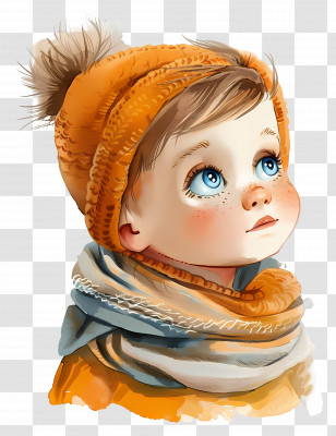 Baby - Child In Winter Clothing Transparent PNG