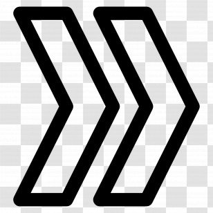 Arrow Head - Double Right Arrow Symbol Transparent PNG
