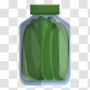 Pickle Jar - Green Pickles In A Jar Transparent PNG