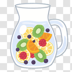 Drink - Fruit Infused Water Pitcher Transparent PNG