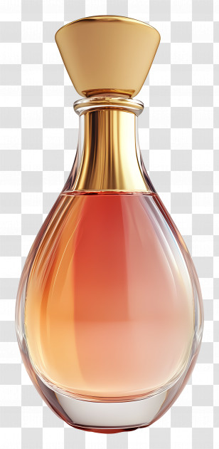 Perfume - Amber Liquid In Glass Bottle Transparent PNG