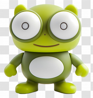 Keroppi - Green Cartoon Character With Big Eyes Transparent PNG