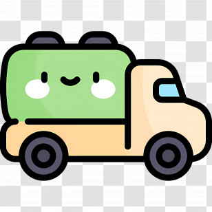 Water Tank Truck - Cute Cartoon Truck Transparent PNG