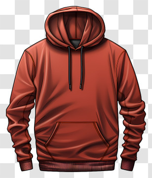 Hoodie - Red Hoodie For Casual Wear Transparent PNG
