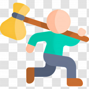 Refugees - Traveler With Yellow Bindle Transparent PNG