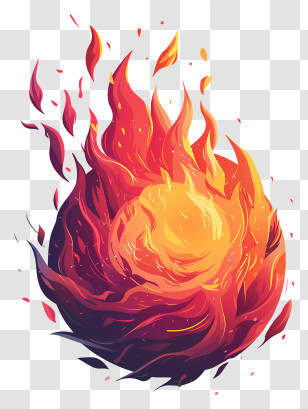 Fireball - Fiery Fireball Illustration Transparent PNG