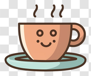 As An Ai Language Model - Cute Cartoon Coffee Cup With Steam Transparent PNG