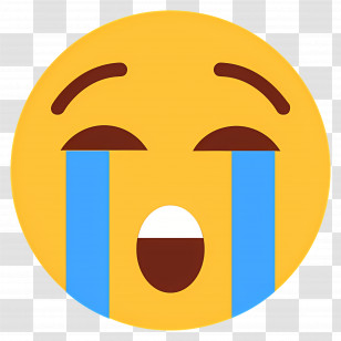 Crying Emoji - Crying Emoji With Tears Transparent PNG