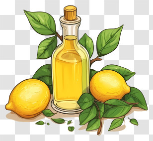 Lemon Oil - Citrus Oils With Fresh Lemons Transparent PNG