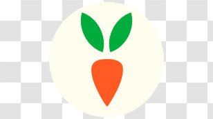 Tlocznia Cymes Logo - Minimal Carrot Logo Icon Transparent PNG
