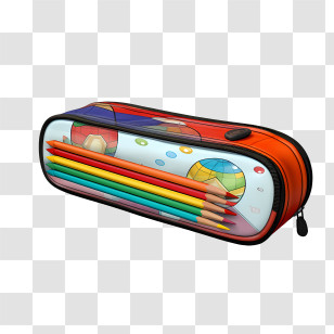 Pencil Case
 - Pencil Box With Colorful Pencils Transparent PNG
