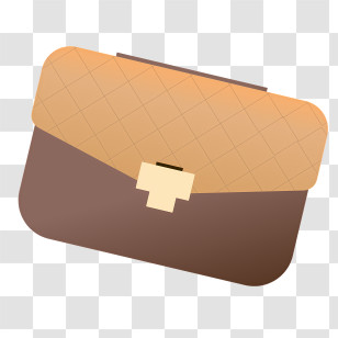 Handbag - Stylish Brown And Beige Handbag Transparent PNG