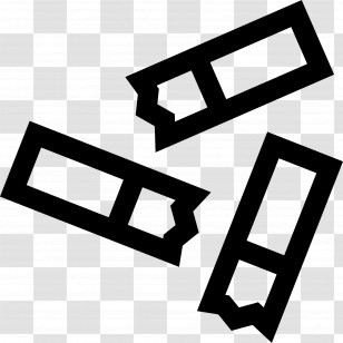 Cigarette Butt - Black Chalk Pieces Transparent PNG