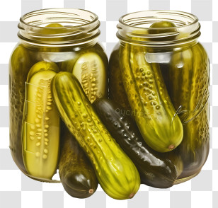 Watercolor Pickles - Jar Of Pickles In Glass Containers Transparent PNG