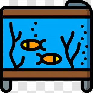 Fish Tank - Fish Tank With Two Fish Transparent PNG