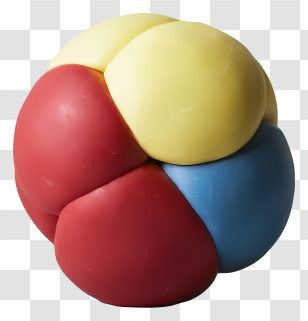 Plastic Toy - Vibrant Multicolor Juggling Ball For Play And Performance Transparent PNG