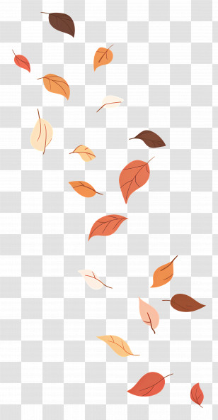Autumn Leaves - Falling Multicolored Autumn Leaves Transparent PNG