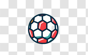 Football - Cartoon Soccer Ball Illustration Transparent PNG