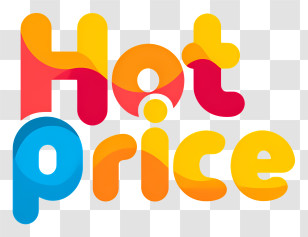 Hot Price - Hot Price Multicolor Rounded Text Transparent PNG
