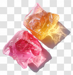 Gummy Candy - Colorful Jelly Cubes Transparent PNG