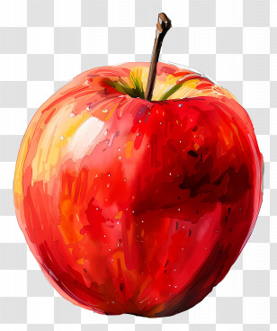Apple - Red Apple Fruit Illustration Transparent PNG