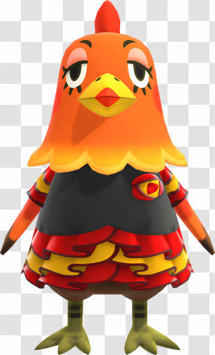 Broffina - Orange Chicken Cartoon Character Transparent PNG